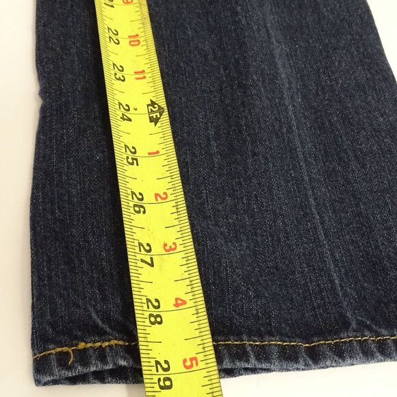 Old Navy Straight Leg Denim Jeans Boys Size 18 R Adjustable Waist Blue Cotton - Picture 11 of 12